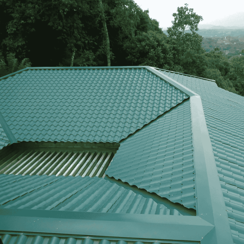 Industrial roofing material application