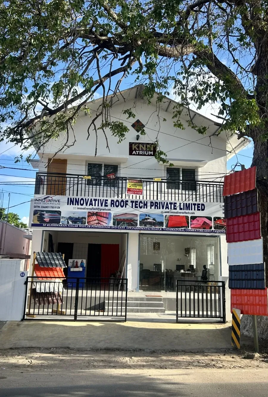 Innovative Roof Tech office supplying UPVC Roofing Sheets in Coimbatore