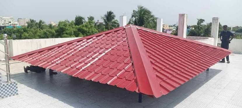 Site before PVC roofing sheet installation