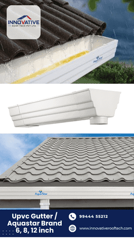 UPVC Aquastar gutter available in 6 8 and 12 inch sizes