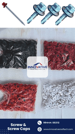 UPVC roofing screws and screw caps
