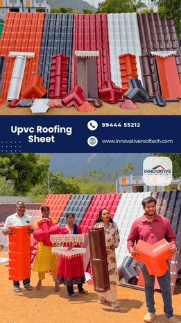 UPVC roofing sheets in multiple colours