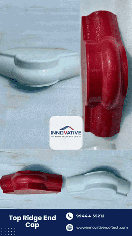 UPVC top ridge end cap